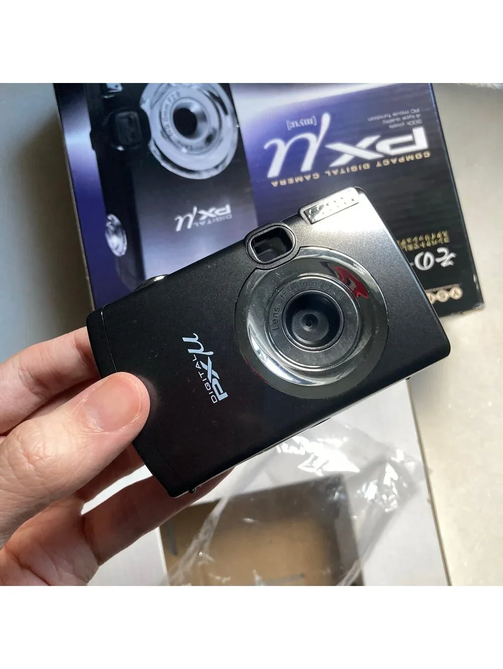 PX μ Black Japanese Lofi Digital Toy Camera Compact Vintage Retro Y2K Tested